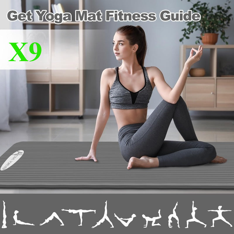 New Home Gym 3mm Professional Durable Unisex Mat, Home Fitness Pilates Floor Exercise Mat, Pilates Mat, Non-Slip Widened Pilates Mat, Thick and Wide Pilates Mat, Fitness Mat, Thick Pilates Mat, Thick Fitness Mat, Home Fitness