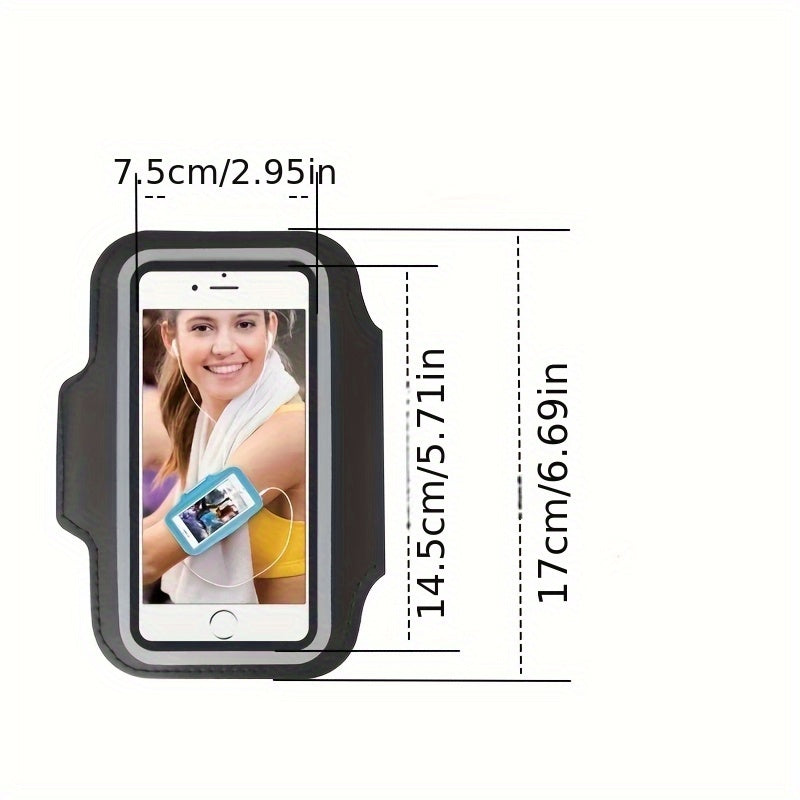 Mobile Cell Phones Holder for Outdoor Sports, Designed for Gym Use, Cycling, And Running, Featuring a 5.5-Inch Arm Strap Cover Compatible with for Samsung And iPhone Devices