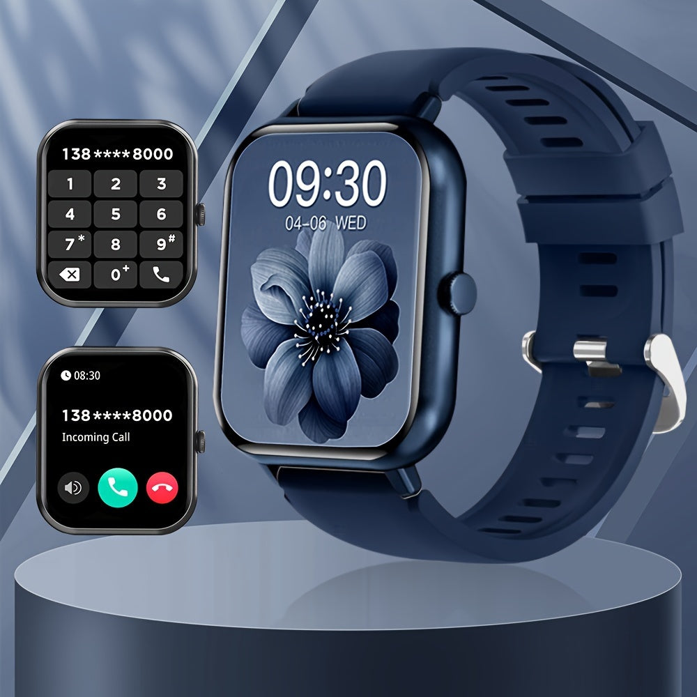 NEW  Smartwatch for Men & Women - 4.65cm Full Touch Screen, Android/for iPhone Compatible, High Quality, 100+ Exercise Modes, Pedometer, Distance, Calories, Stopwatch & Weather Updates, Rechargeable Lithium Battery, Casual De