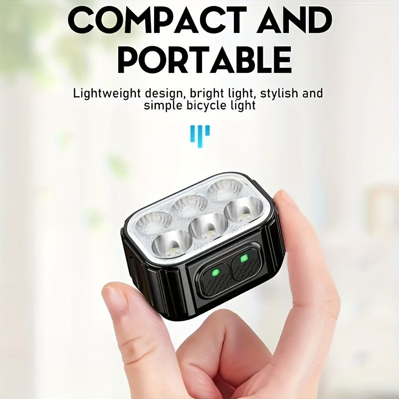 1 Set Rechargeable LED Bike Light System with Dynamic Headlight & Taillight,, -C Fast,, Handlebar Mount, Long-Range for Road, Mountain, Commuter - Compatible with Smartphones/-C Devices (No /Electronics Required)