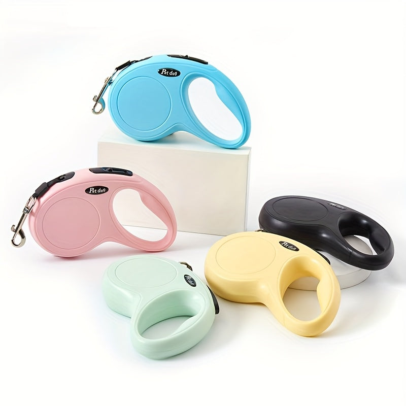 7 Colors Retractable Dog Leash | 10-foot ABS Leash for Outdoor Walking, Uncharged Power Mode