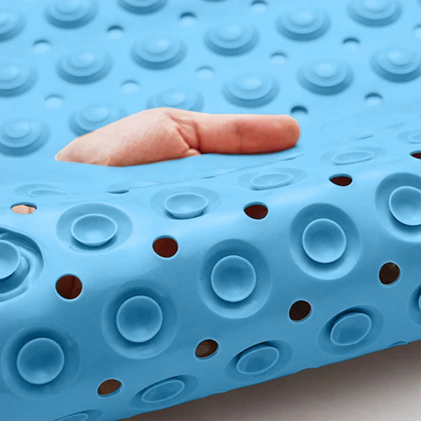 Extra Large Non-Slip Bath Mat - Bathtub Mat with Drain Holes, Suction Cups Shower Mat - Machine Washable Mat For Bathroom, Bathroom Accessories Easy Clean