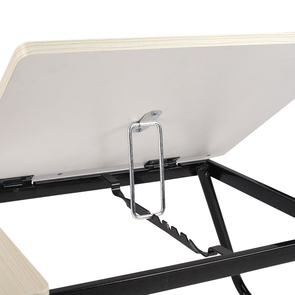 Laptop Desk Laptop Bed Table with Foldable Legs and Cup Slot, Reading Holder Notebook Stand with Adjustable Height Angle, Laptop Bed Tray for Bed Sofa Breakfast Work Study Reading