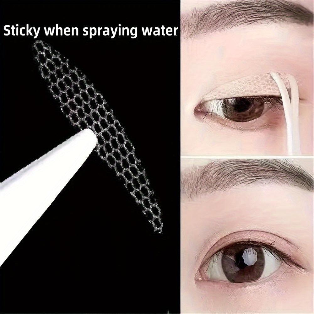 NEW 36 PCS Droplet-Shaped Double Eyelid Stickers + Tweezers + Fork Designed to Enhance The Appearance of Round, Naturally Large Eyes. For Sagging Eyelids They Feature a Curved Design for Easier Application