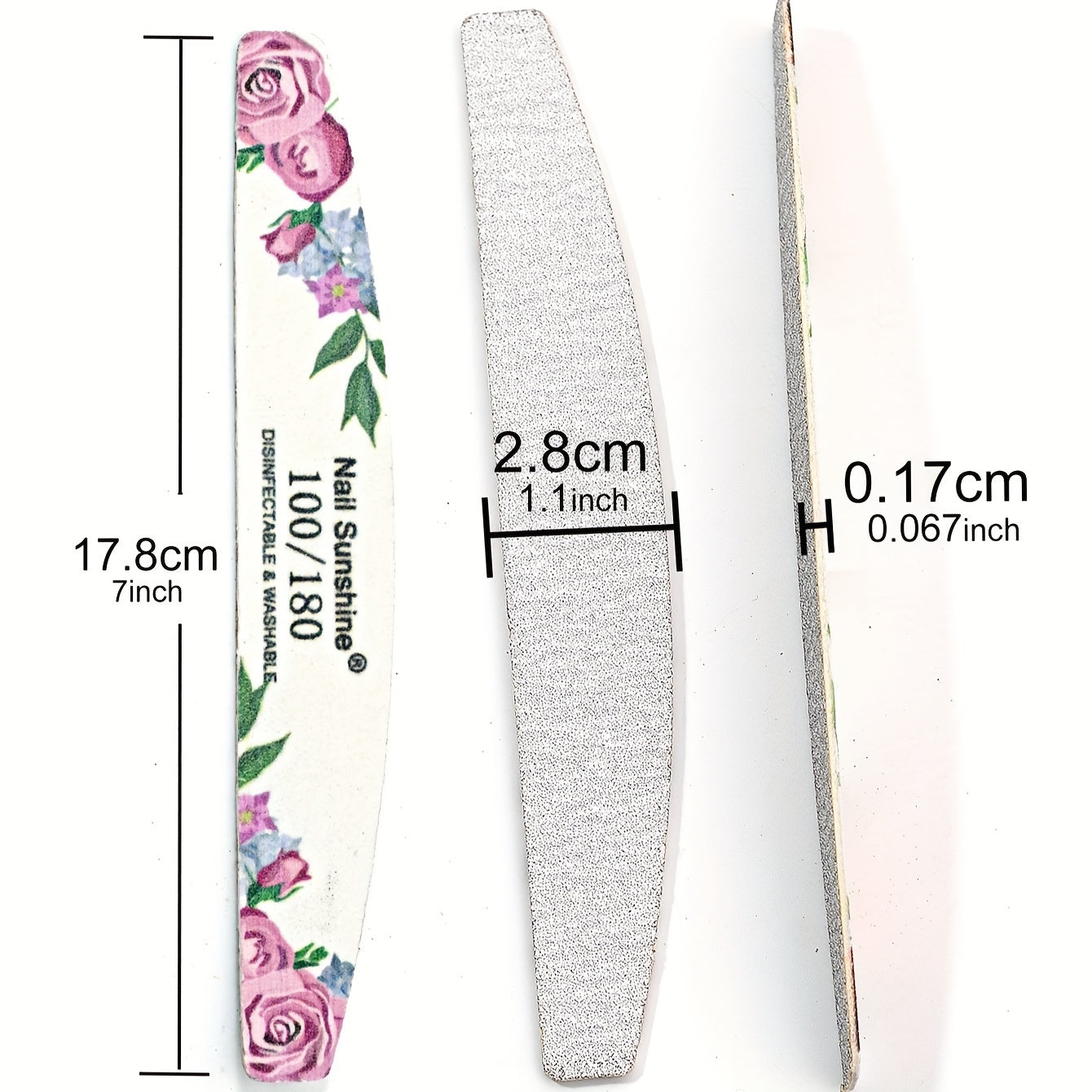 50 PCS Set Nail Polishing Files, Sanding Strip Rubbing Strip, Polishing Strip Nail Files, Manicure Pedicure Tool Women Nail Care Accessories