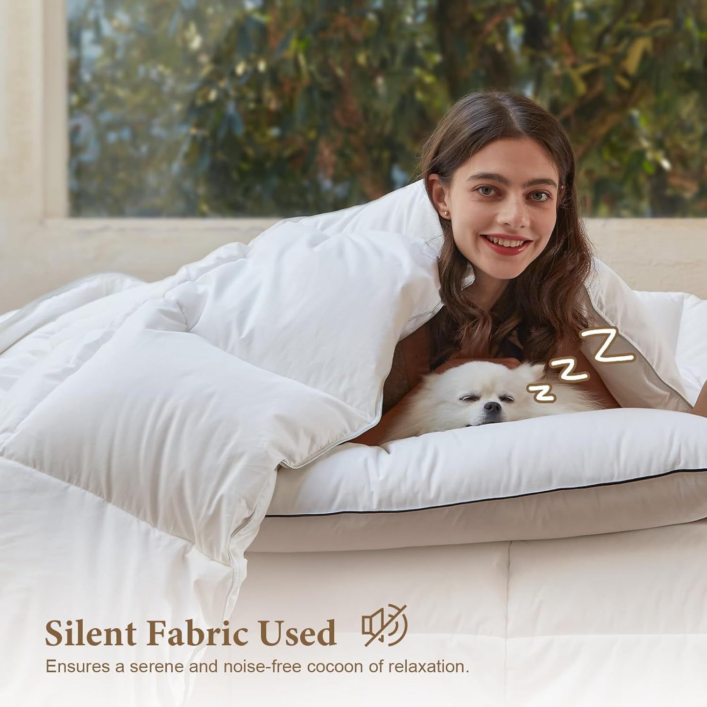 15 Tog King Size Duvet All Season Comforter Made in UK Cover, Lightweight Skin Friendly Quilt, Down Alternative Ultra-Soft Plush Breathable Duvet Set Home Bedding Supplies