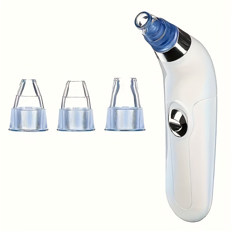 4-in-1 Set Electronic Multifunctional Portable Electric Exfoliator, Facial Pore Acne Cleansing Device for Gentle and Safe Exfoliation and Oil Removal, Gift for Friends, Men and Women