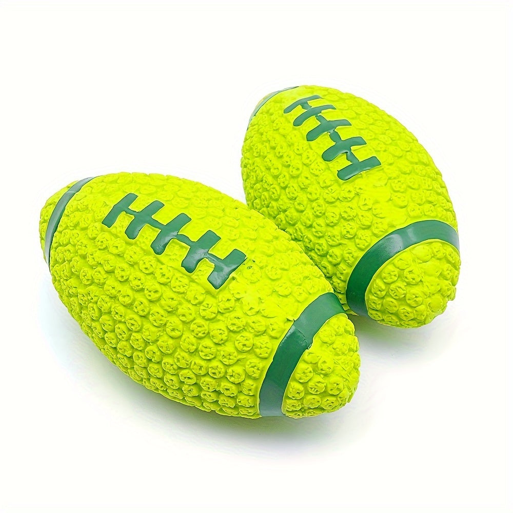 Dogs Sound Toy  Squeaky Rugby Dog Chew Toy Made of Latex, Designed for Interactive Play, Without Battery