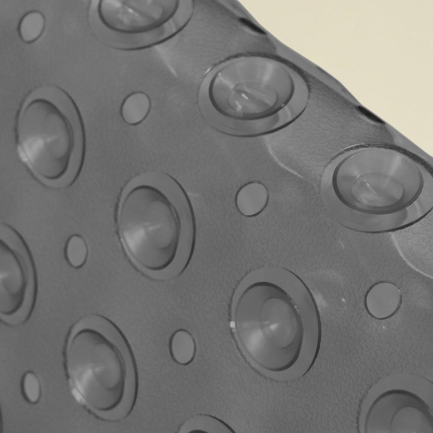 Large Shower Mat – Light Blue/Crystal/White Color Non-Slip, Strong Suction Cups & Drain Holes, Quick-Dry, Machine Washable, Durable & Comfortable for Bathtub and Bathroom Floor Use