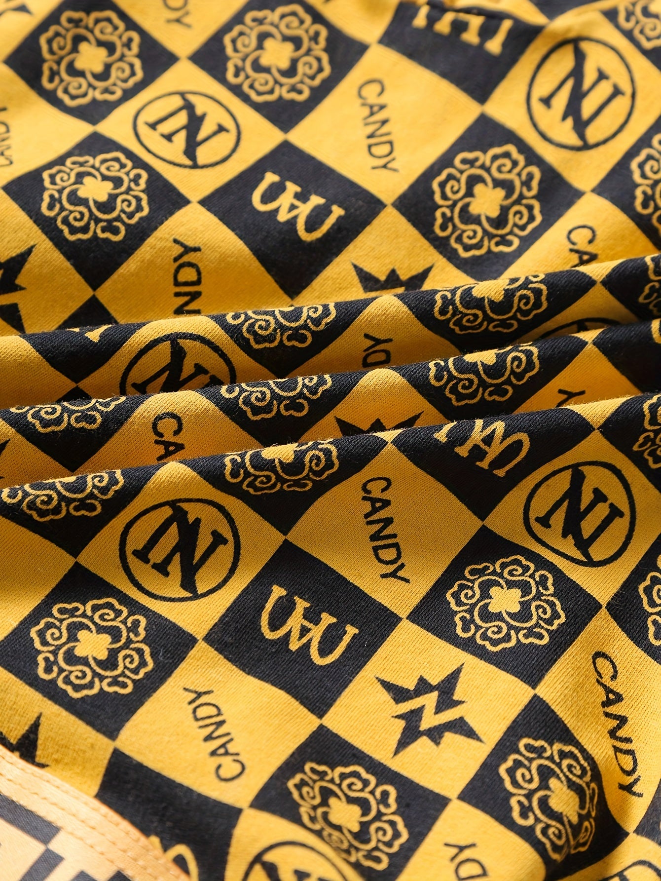 10pcs Men'S High Stretch Breathable Boxer Briefs, Polyester Spandex Shortie Panty with Print Pattern for Casual Wear