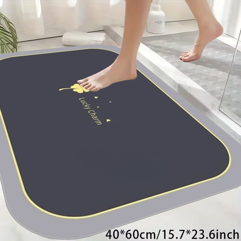 NEW Diatomite Bath Mat - Super Absorbent Quick-Dry Non-Slip Bathroom Mat for Shower Bathtub Kitchen RV Home Bathroom Accessories