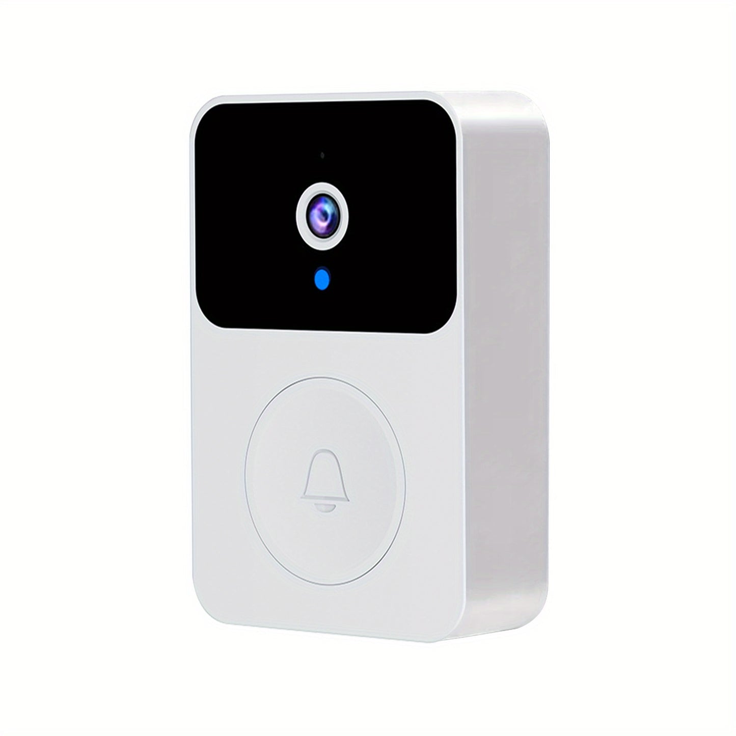 Wireless Smart HD Video Doorbell - 2.4G Wi-Fi, Night Vision, Voice Modification, Two-Way Communication, Photo Capture, Recording - Rechargeable Home Office Security Doorbell with Integrated Battery