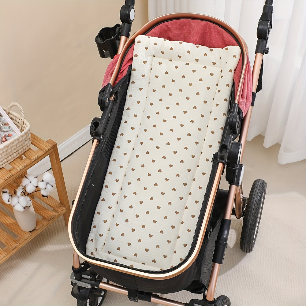 Fleece Material Stroller Pad, Super Comfortable Soft and Breathable for Indoor/Outdoor Use in 9 Scenarios – Baby Dining Carrier Cradle Swing Seat Accessory, 4 Season  Gift, Stroller Pad Cushion, Soft Thick Fleece Mat Stroll