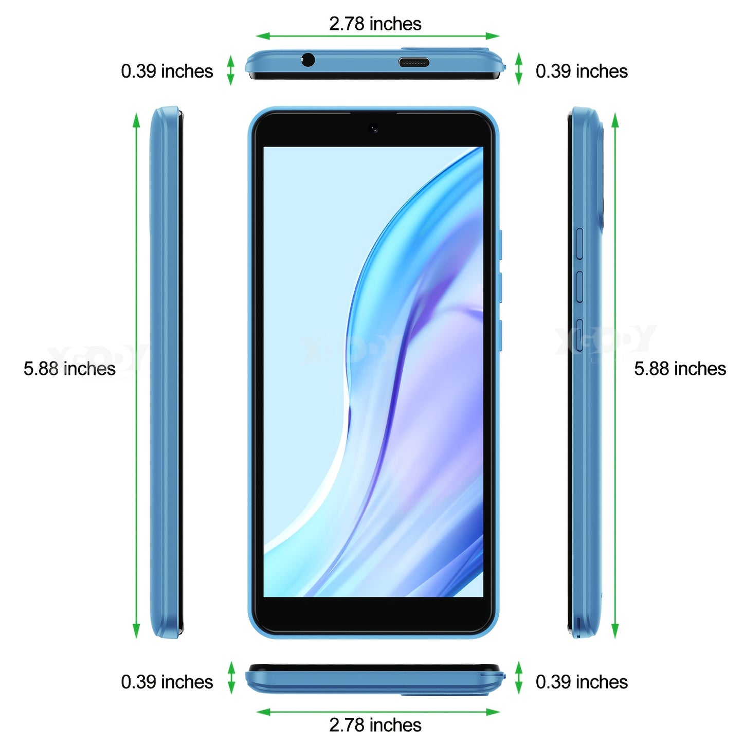 Mobile Phone X32, Android 14 Octa-core SIM-free Unlocked Smartphone With 5.5-inch Display, 2850mAh Battery, 4G Dual SIM, 4(2+2)GB+16GB/128GB Expandable, 8MP+5MP Camera Facial Recognition UK Version