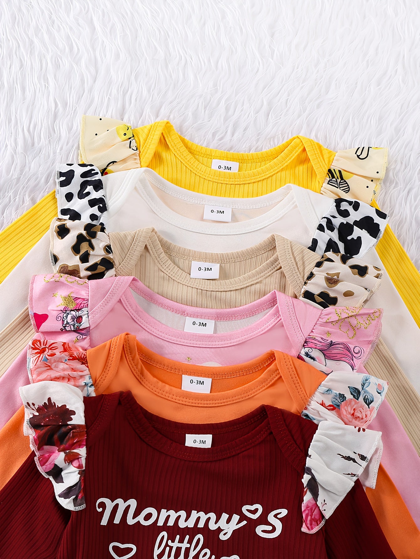 3 Sets of Random Newborn Autumn and Winter Letter Print Long Sleeve Rompers with Pants, Perfect for Outdoor, Baby Girl Outfits