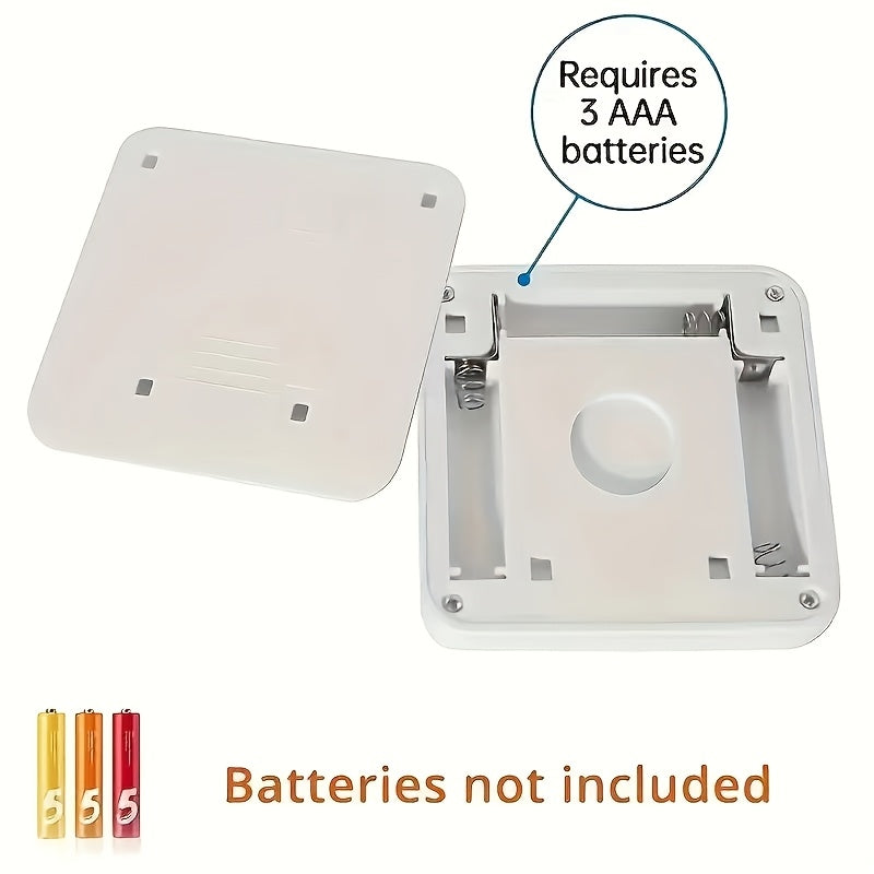 6PCS Set-LED Motion Sensor Stair Wall Light, Battery-Powered Wireless Night Light for Under Cabinet, Hallway, Stairs, Closet, Kitchen - Indoor Use for Christmas, ≤36V, IP44, with Electronic Components, Batteries Not Include