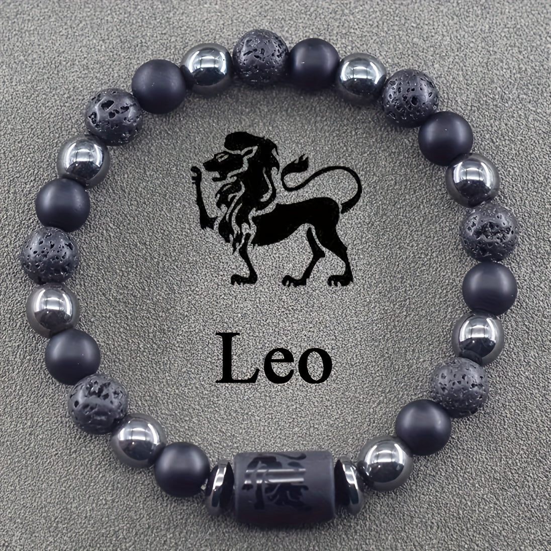 12 pcs The 12th Horoscope Months of Zodiac Natural Stone Beaded Bracelet, a Blessing Bracelet for Couples and Friends, Suitable as a Birthday Gift for Men and Women Jewelry Accessories