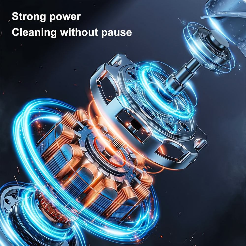 Upgraded Powerful Full Set Electric Cleaning Brush, USB Rechargeable Wireless Handheld Rotating Washer, Cleaning Supplies, Household Cleaning Brush, Electric Shoe Brush, 3 Adjustable Speeds, Suitable for Home and Kitchen Deep