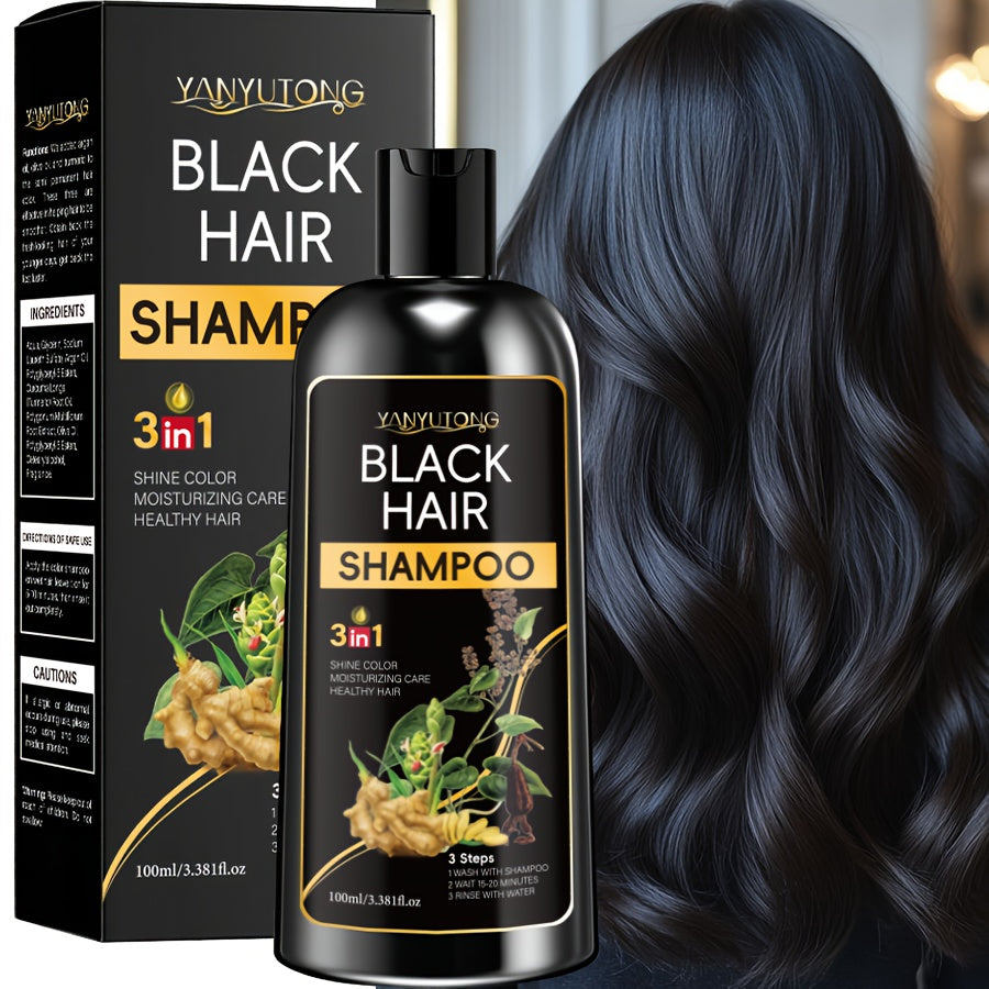 100Ml of 3-In-1 Shampoo And Hair Dye, Cleanses And Colors, Instantly Adds Color, Creates Shiny, Voluminous, And Smooth Hair in Just a Few Minutes, Gentle And Non-Damaging, Moisturizing, Frizz Control