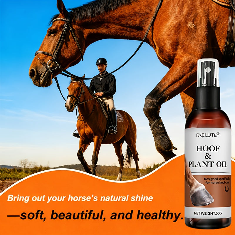 Horse Hoof Oil for , Cracked Hooves - Deep Nourishing & Restorative Formula with Natural Botanical Oils, Long-Lasting Moisture & Shine, Strengthens Hoof Wall, Prevents Splits & Cracks, Easy to Apply, Ethically Made Care for A