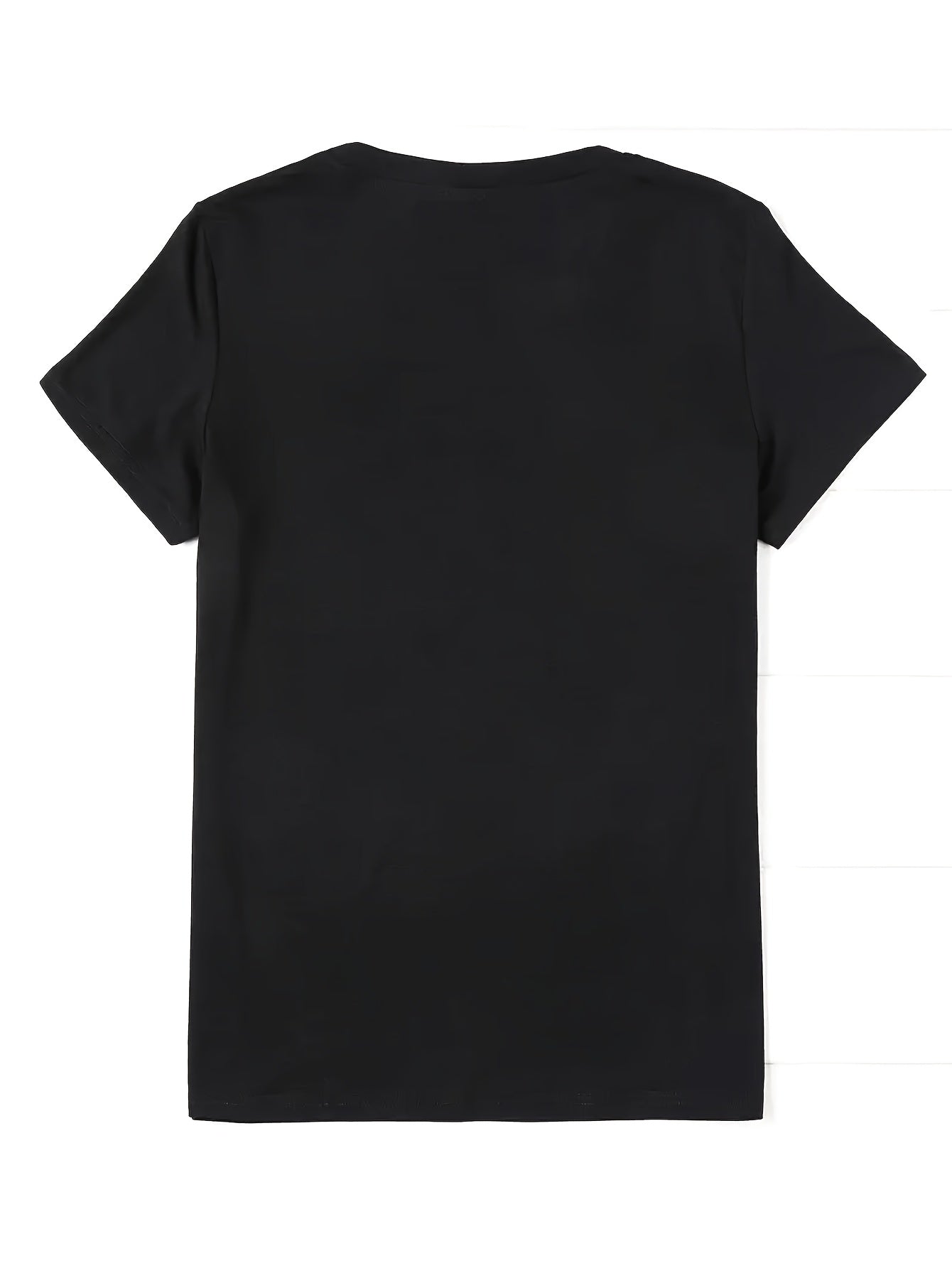 Women's Pride Rainbow Graphic T-Shirt - Black Casual Short Sleeve Round Neck Top with Bold "PRIDE" Lettering & Geometric Design, Semi-Sheer LGBTQ+ Celebration Apparel, Machine Washable Regular Fit, Allseason Wear, Relaxed Fit