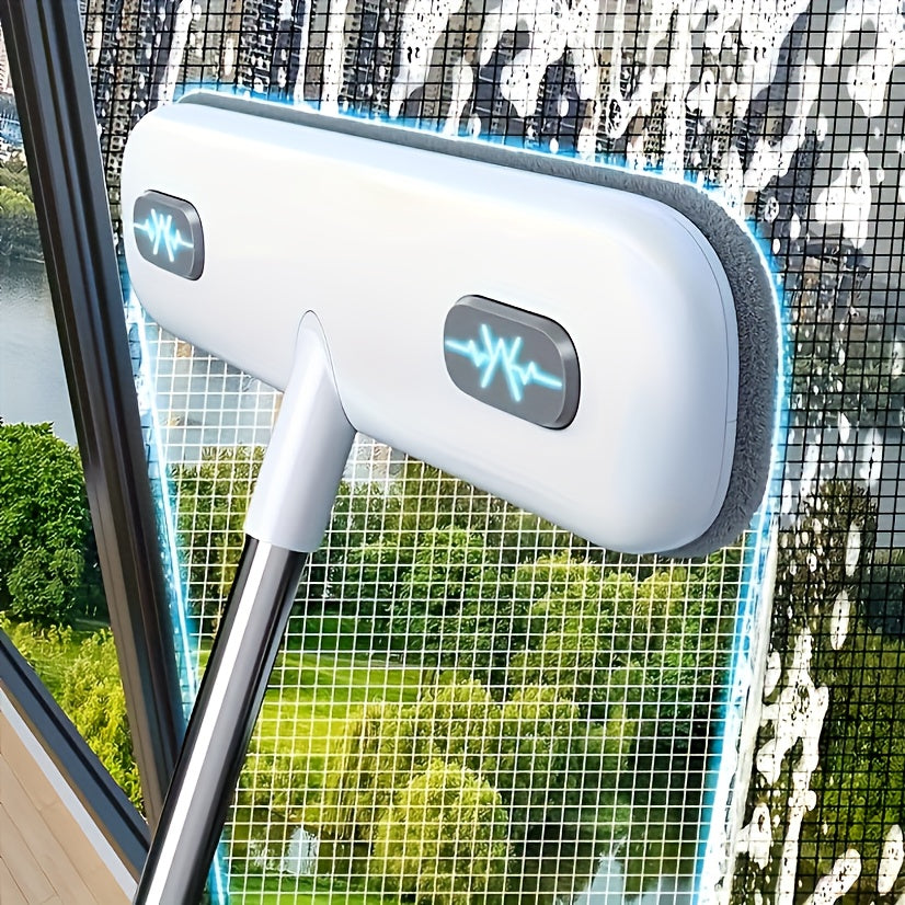Magic Window Cleaning Brush, Retractable Handle Screen Cleaner, Reusable Pet Hair Remover, Household Cleaning Tool, Cleaning Supplies, Cleaning Accessories,  Home Maintenance, Window Cleaning, Compact Design, Ergonomic Handle