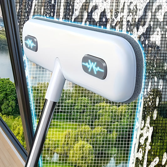 Magic Window Cleaning Brush, Retractable Handle Screen Cleaner, Reusable Pet Hair Remover, Household Cleaning Tool, Cleaning Supplies, Cleaning Accessories,  Home Maintenance, Window Cleaning, Compact Design, Ergonomic Handle