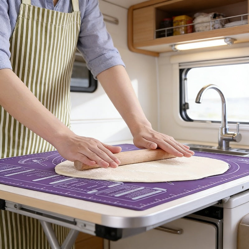 NEW Large Non-Slip Baking Mat with Measurement Marks | Durable Pastry Board Compatible with Cookie Sheets, Ideal for RV Stoves, Outdoor Activities, Christmas, New Year Gifts, Essential for Service