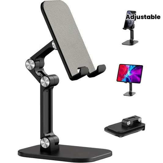 Green/White/Black Color Adjustable And Foldable Pocket Phone Holder for Desks, Suitable for Taller iPhones And Compatible with Smartphones And Tablets Ranging from 11.94cm to 33.02cm