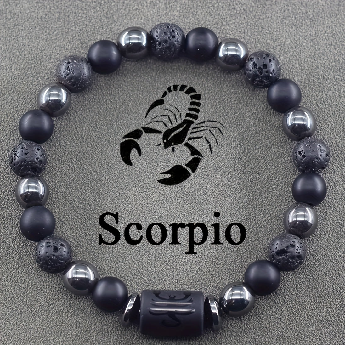 12 pcs The 12th Horoscope Months of Zodiac Natural Stone Beaded Bracelet, a Blessing Bracelet for Couples and Friends, Suitable as a Birthday Gift for Men and Women Jewelry Accessories