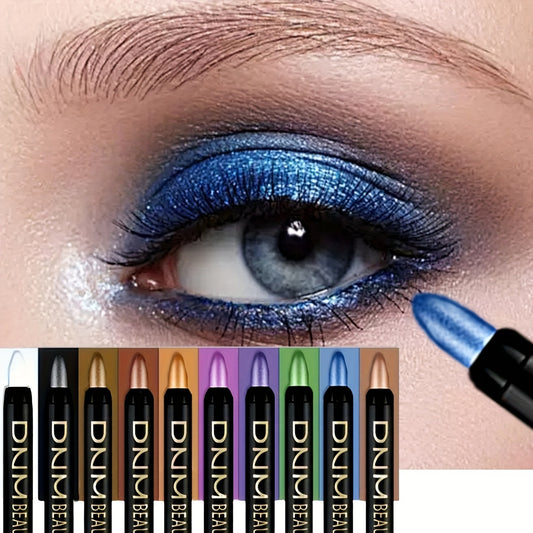 10 Color Waterproof Eye Makeup Color Pearlescent Pen High Light Stick Silkworm Lying Pen/Rotating Smoky eye shadow Pearlescent Matte eye shadow Pen