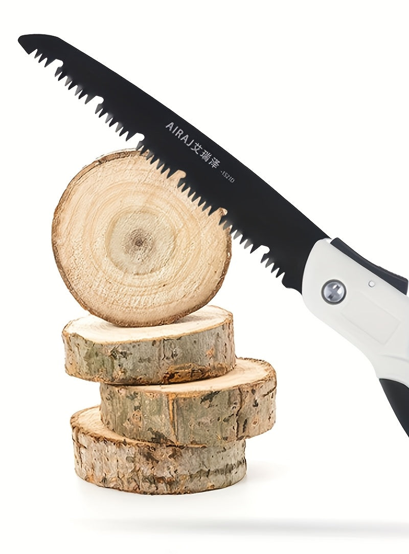 1pc Industrial Grade Steel Folding Saw, Manual Cutting Tool with Anti-Slip Durable Handle, Three Specifications Available for Outdoor Use, Without Battery