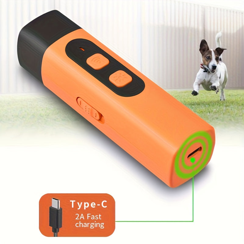 Professional Ultrasonic dog training bark stopper, triple-core inverter anti-barking deterrent device, 8.0 meter + LED flashlight, rechargeable and portable, pet-safe, Anti-Bark Device, Dog Barking Solution, Portable Anti-Bar