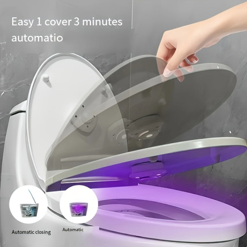 NEW Automatic Toilet Cleaning Device, Rechargeable Smart Toilet Light, Automatic Induction Lamp, Deodorant for Family Bathroom Hotel, Available for Business Trip, Hotels, Freshens Air & Neutralizes Odors, Toilet Bowl Cleaner/