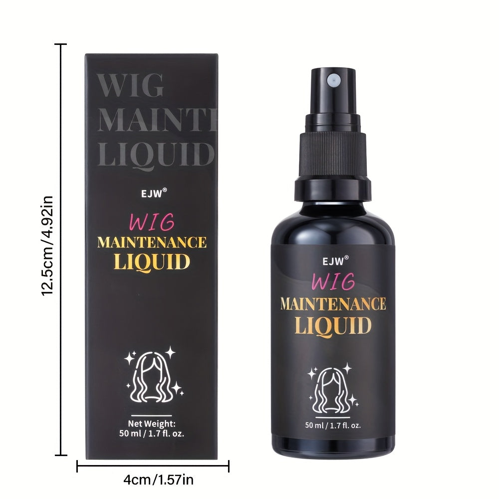 No-Rinse Wig Spray - Volumizing & Detangling Formula with Glycerin & Plant Extracts, Instantly Adds Body, Softens & Tames Knots for Synthetic Hair Wigs, European Hair Care Technology