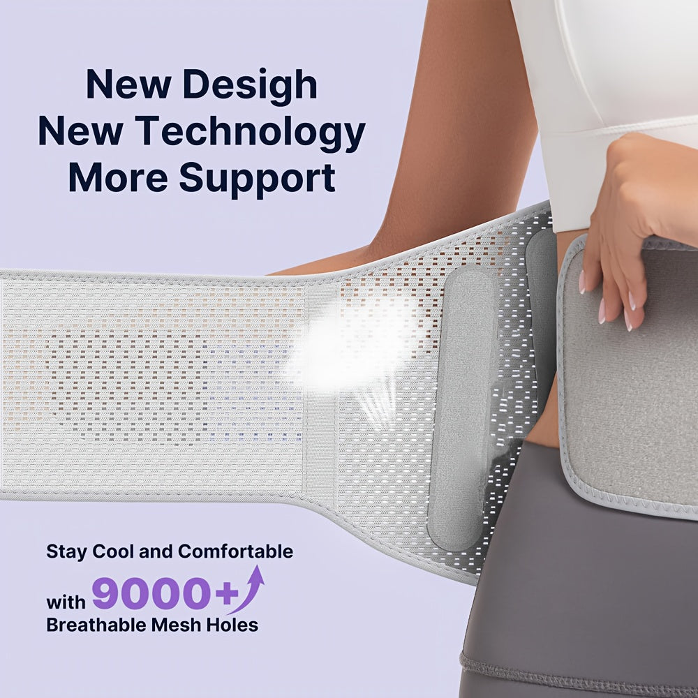 S-3XL Plus Size Lower Back Support Brace Featuring a Lumbar Pad Designed for Both Men And Women, with an Adjustable And Breathable Support Belt That Includes a Bionic Support System.