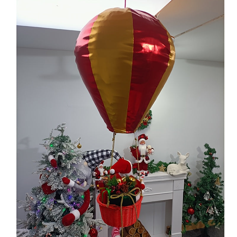 90cm Christmas decoration pendant for Santa Claus with hot air balloons