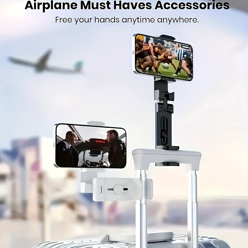 NEW 2 PCS Set Airplane Phone Holder - 360° Rotating Durable Travel Mount, Car and Desktop Stand, Hands-Free Viewing, Ideal for Aviation Enthusiasts and Travel Accessories, In-Flight Entertainment, Sturdy Design