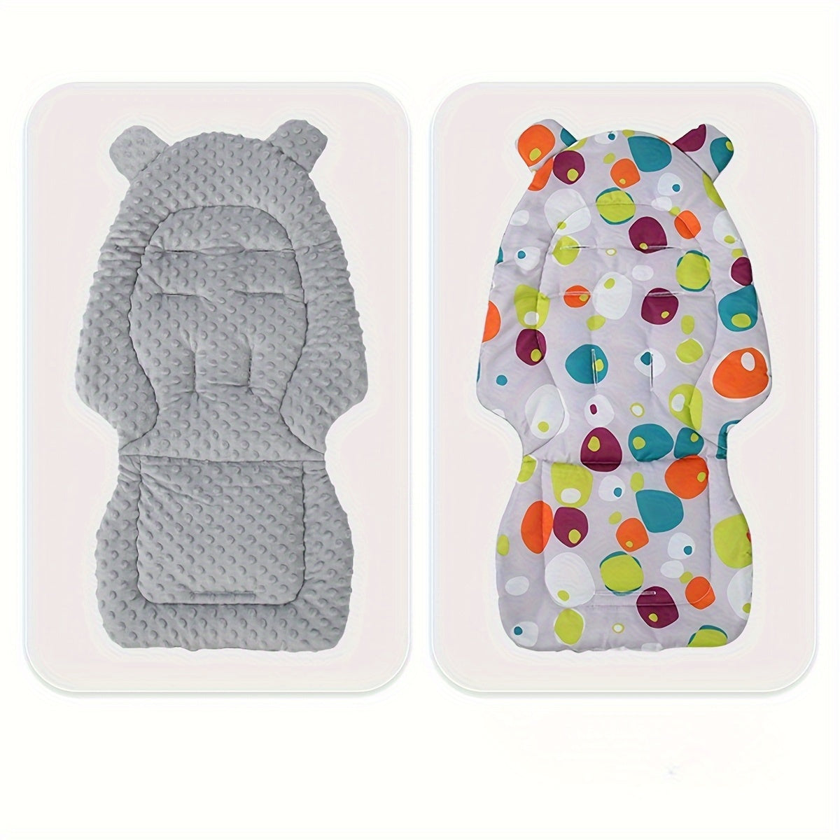 1pc Plush Stroller Mat for Most Strollers - Soft Breathable Polyester A-Adorned with Plush Warmth, Summer Comfort & Secure Fit for Baby Carriages & Prams, Stroller Accessories, Baby Stroller Seat Cover, Cozy Stroller Accessor