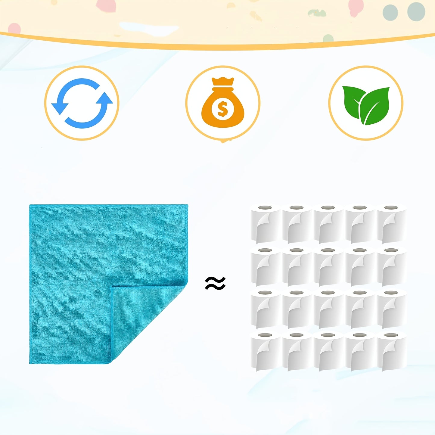 51/40/31/20/14 PCS Set Microfiber Cleaning Cloth Cleaning Rags for Household, Kitchen, 5 Random Colors Mixed Package Unspecified Color Green/Blue/Yellow/Orange/Pink
