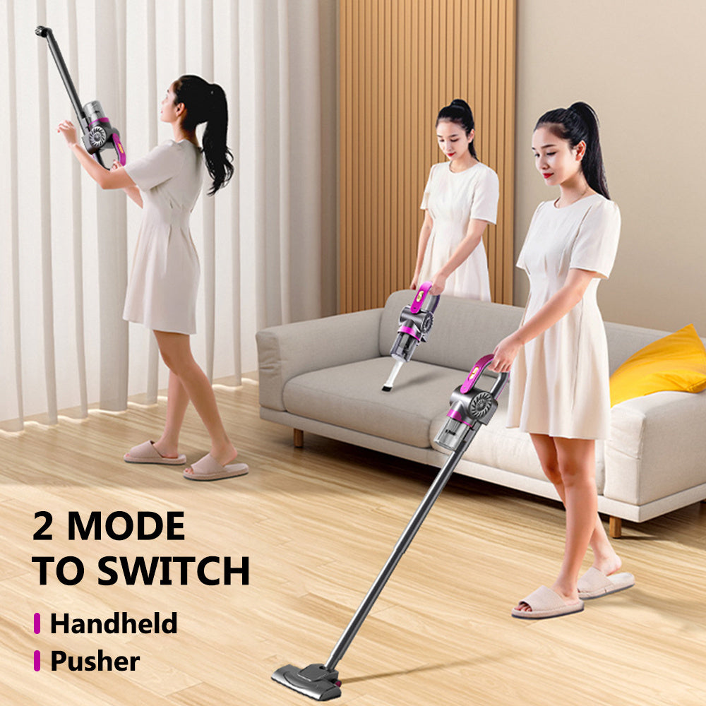 4-in-1 Set Handheld Vacuum Cleaner Ultra Lightweight Cordless Stick Vacuum, 8000 Pa Powerful Suction- High-Speed Motor, Vacuuming & Mopping & Sweeping, Suitable for Home, Carpets, Pet Hair Cleaning, Easy to Operate and Store,