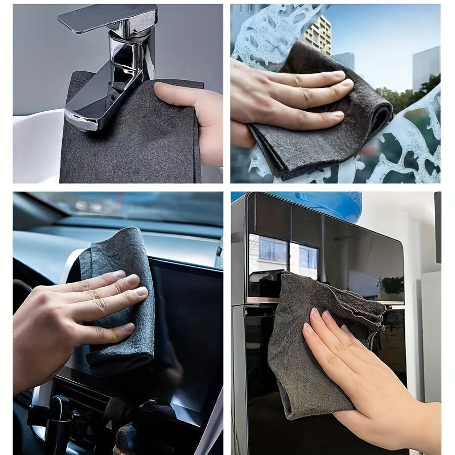5 PCS Set of Magic Cleaning Cloth to Wipe the Glass without Leaving Marks, No Watermark to Wipe the Glass to Wipe the Mirror Artifact Bathroom Glass Door Windows Cleaning Accessories