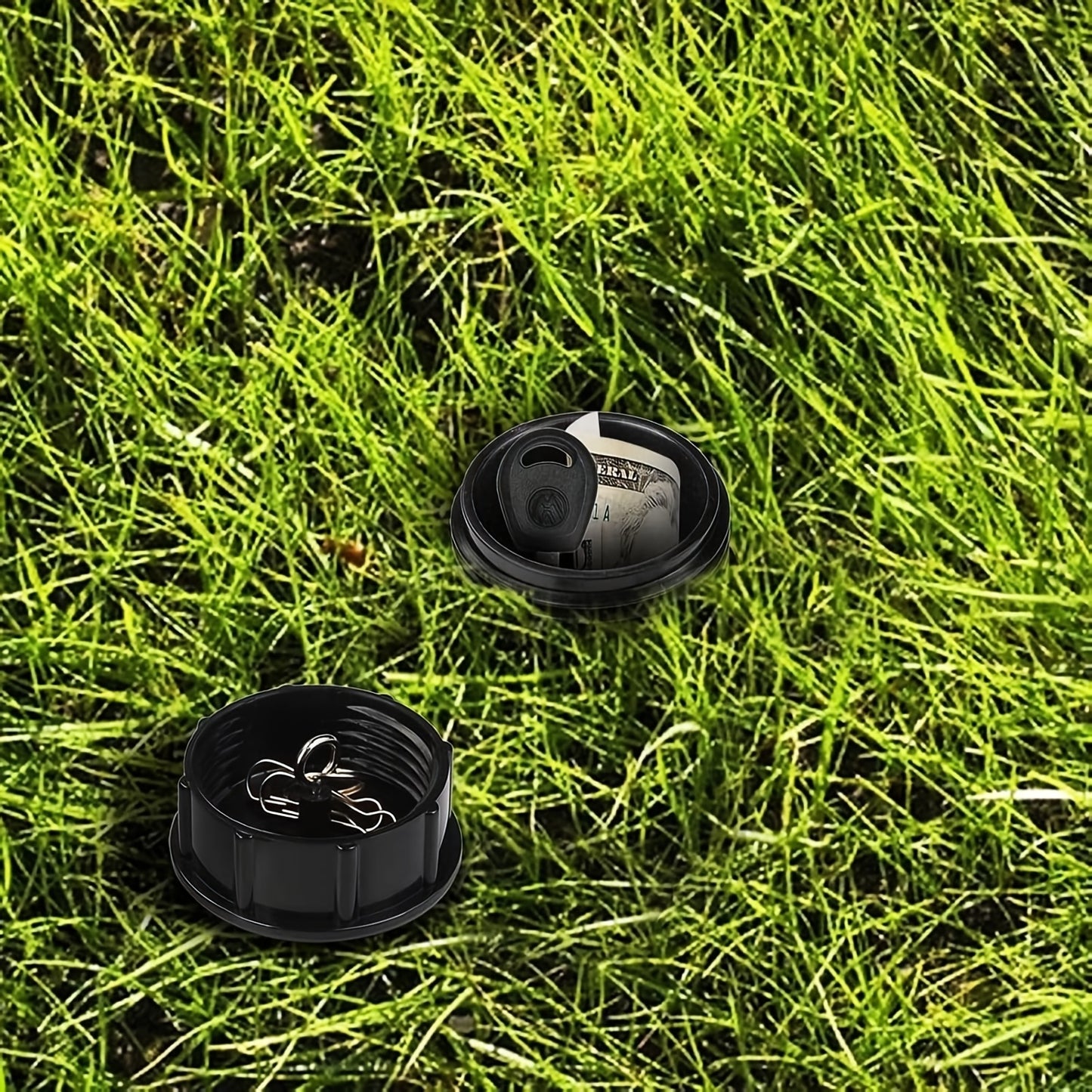 Simulated Sprinkler Key Hider | Waterproof and Rustproof Underground Secret Room, Suitable for Gardens, Lawns, and Courtyards | Durable Outdoor Security Device, Dummy Spare Key Storage, PETG Material
