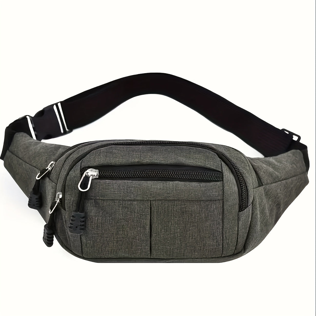 Unisex 6 Colors Waist Bag with Adjustable Strap & 4-Pocket Design - Large Capacity Crossbody Chest Pack, Lightweight & Durable for Cycling, Running, Gym, Travel - Outdoor Gear, Sporty Style, Secure Zipper Closure