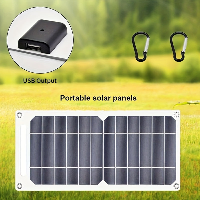 30W Survival Solar Panel with 5V USB, Portable Solar Charger, Featuring Safe And Stable Charging, Suitable for Outdoor Power Supplies, Emergency Phone Charging, And RV Charging During Camping