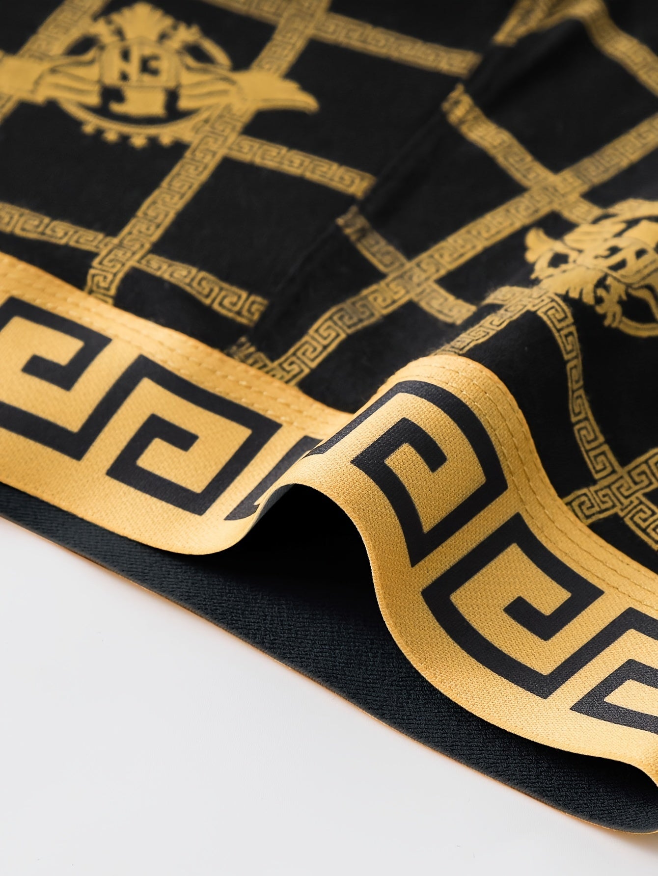 10pcs Men'S High Stretch Breathable Boxer Briefs, Polyester Spandex Shortie Panty with Print Pattern for Casual Wear