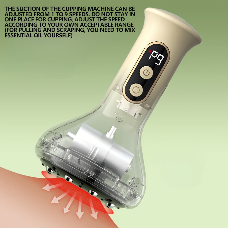 9-Speed Massage And Scraping with Adjustable Settings, Featuring USB Charging And a 1200Mah Lithium Battery, Equipped with 8 Steel Balls for Full Body, Including Legs, Arms, And Back, Ideal for Home Use