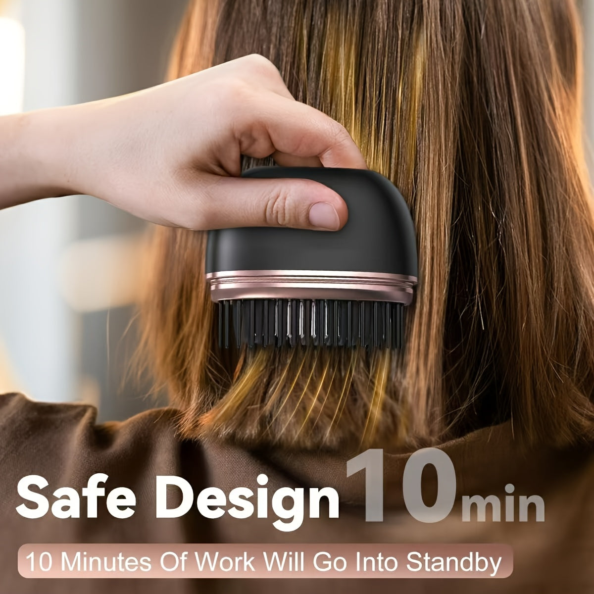 Wireless Compact Electric  Hair Straightening Comb for Bangs, Small And Portable Hair Straightening Brush, Pocket-Sized Cordless Straightener, Mini Heated Comb, Rechargeable USB Charging Hair Care Accessories