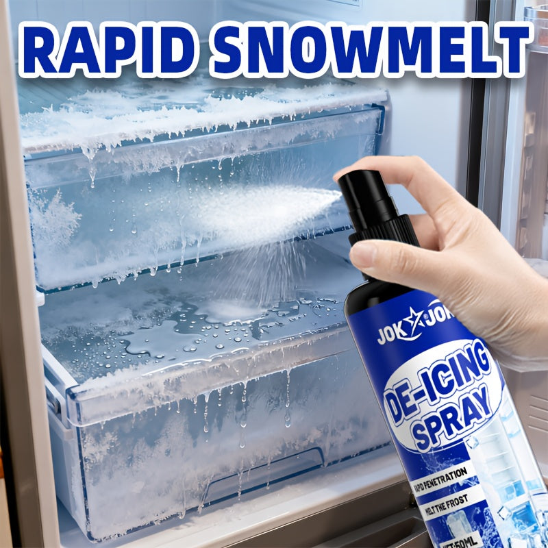 50ml + Shovel Set Refrigerator & Freezer De-Icer – Fast Ice Melting & Anti-Freeze Solution | Suitable for Home & RV Refrigeration Units Also for Vehicle Car Glass Windows