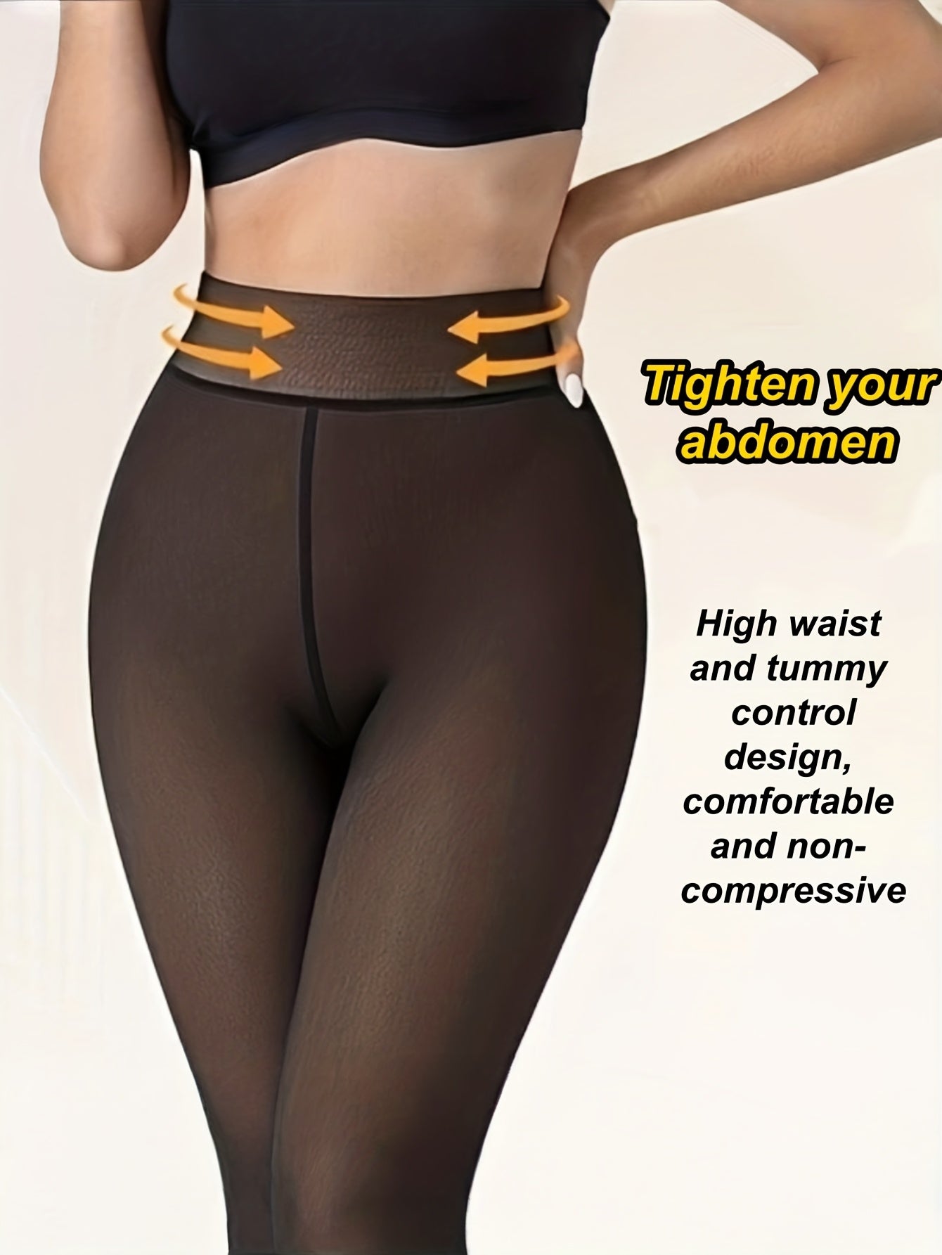 2PCS Set Autumn/Winter Black Coffee Women's Thick Warm Leggings Tights Women Underwear Supplies